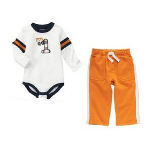 NWT Gymboree Tiny MVP and Football Champ #1 Bodysuit and Athletic Pants 18-24 mo